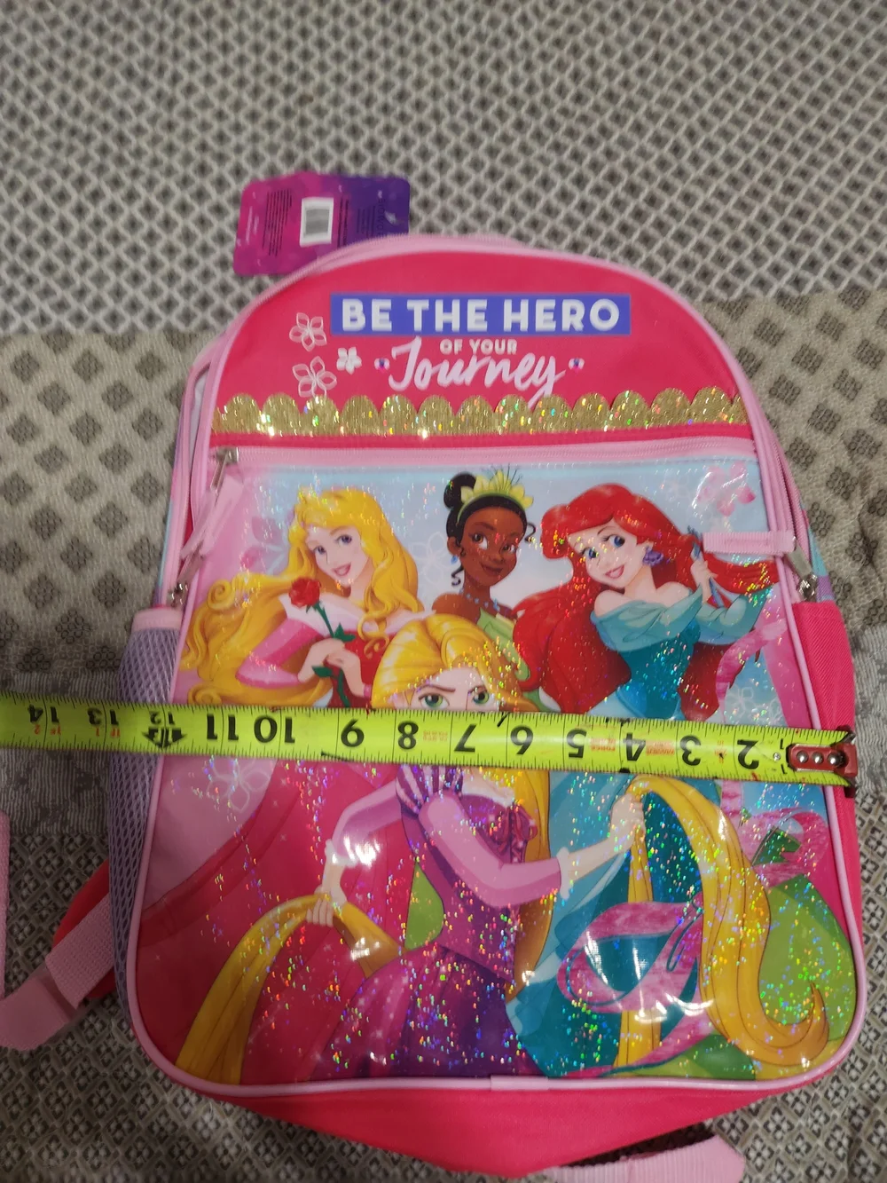 Disney Princess Pink Kids Backpack - Be The Hero of Your Journey